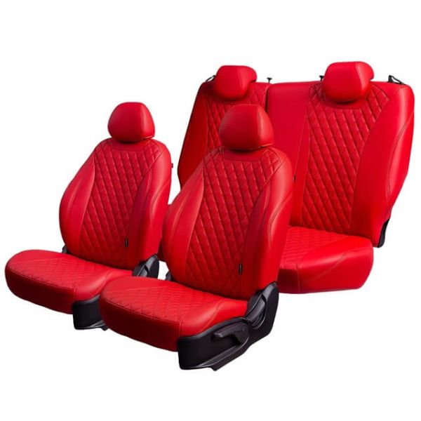 Чехлы Премиум Экокожа Байрон Ромб на Hyundai i40 2012-2019 г.в.