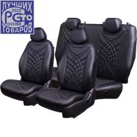 Чехлы Премиум Экокожа Байрон Президент|Жук на Lada Vesta / Vesta SW Cross (2015+)